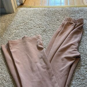 Women's Ribbed Tan Pants